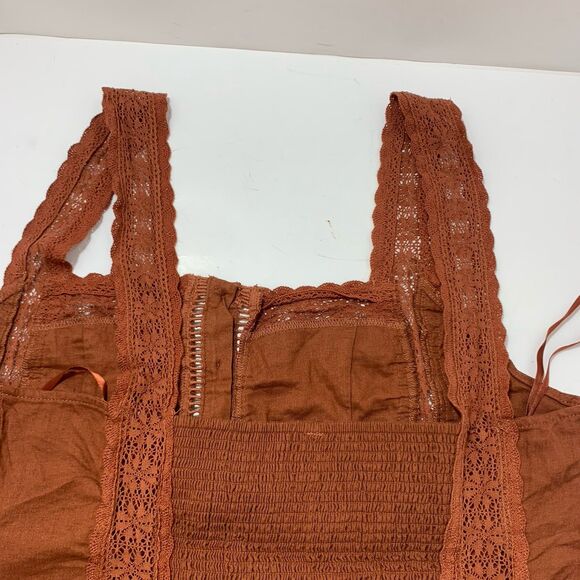 Free People Lace Tank Top Size Large Womens - Picture 6 of 9